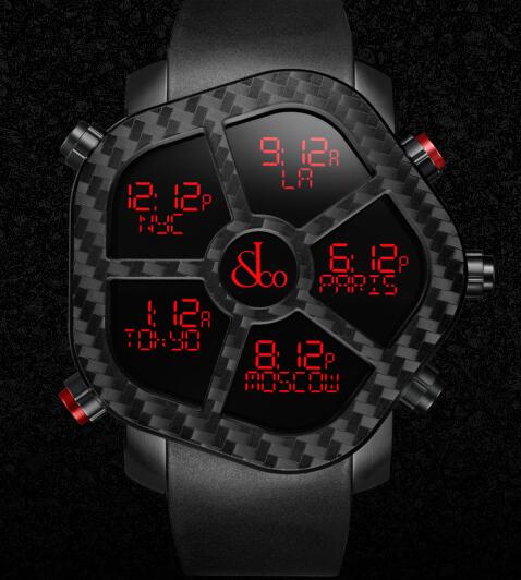 Jacob & Co GH100.11.NS.PC.ANA4D GHOST CARBON Men Replica watch